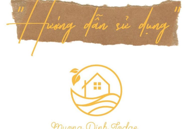 Thẻ tiêu đề Hướng dẫn sử dụng phía trên logo Mương Đình Lodge.