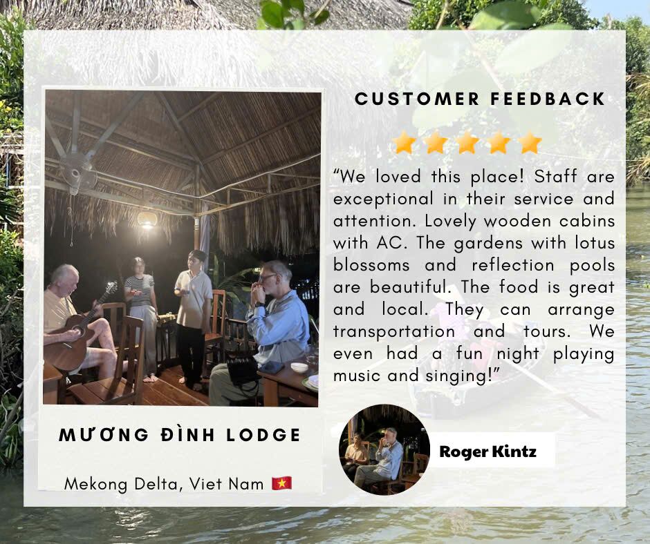 Screenshot of a guest review of Mương Đình Lodge.