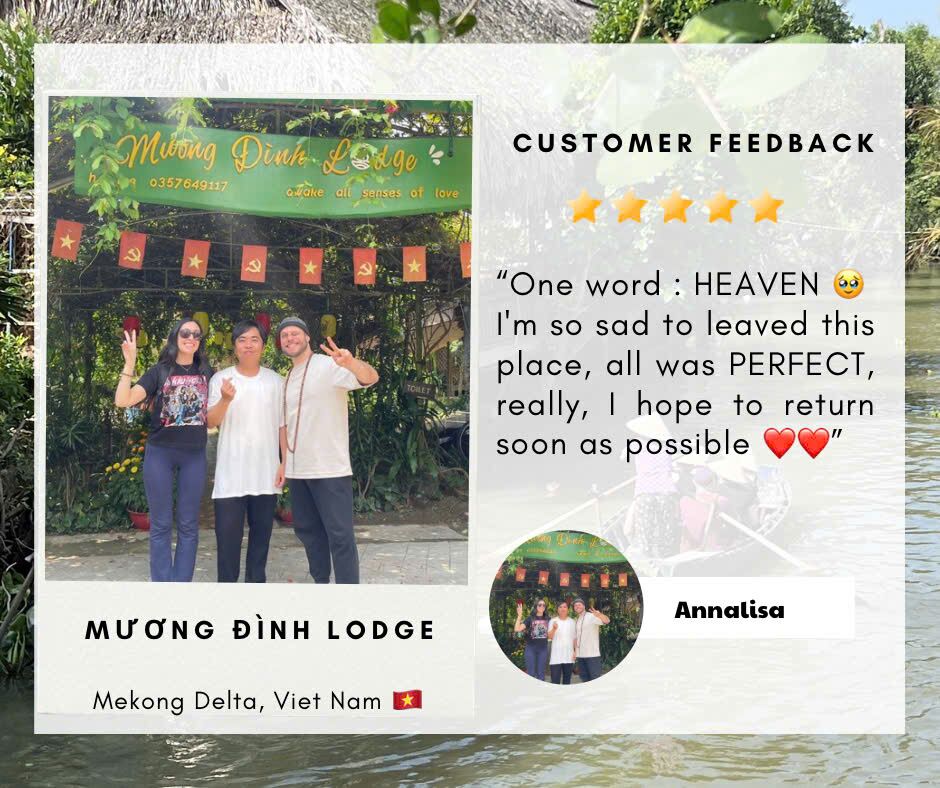 Screenshot of a guest review of Mương Đình Lodge.